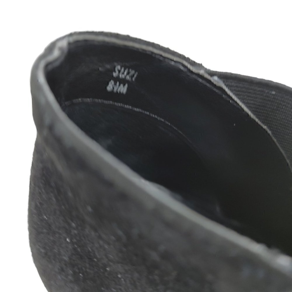 TAHARI Suzi Black Suede Side Zip Ankle Booties 8.5 - Picture 7 of 7